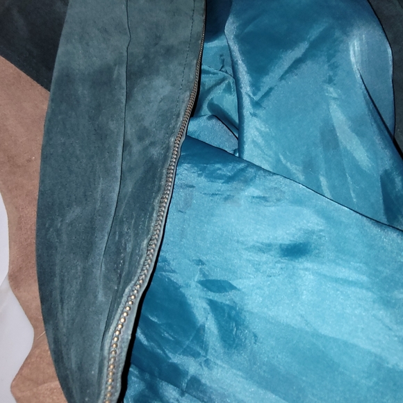 Global Identity G3 Suede Leather Bomber Vintage 90s Rare Size XLT Tall - Picture 12 of 12